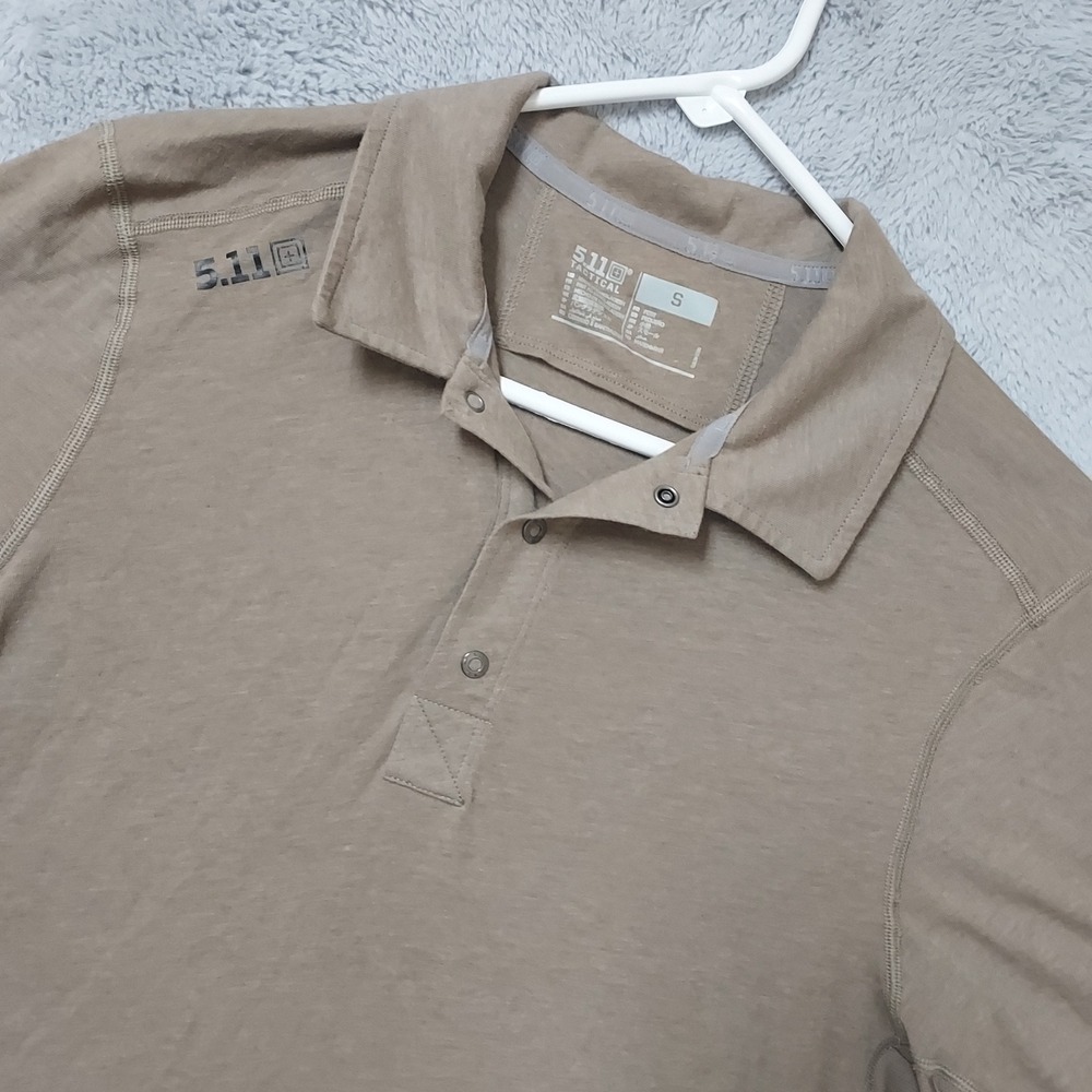 511 Tactical Polo Shirt Men Small Short Sleeve Tactical Archer Brown Performance